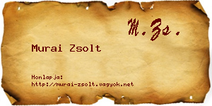 Murai Zsolt névjegykártya